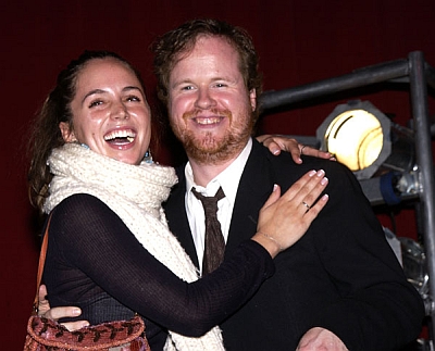 Eliza Dushku and Joss Whedon