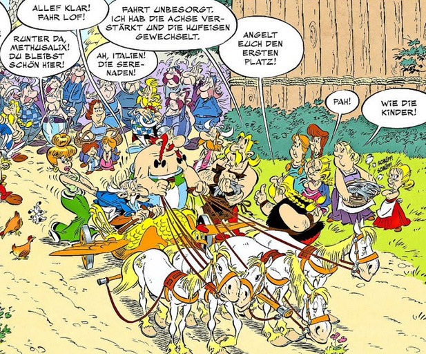 , &#8222;Asterix in Italien&#8220; &#8211; Band 37 &#8211; Die Kritik zum Weiterfahren